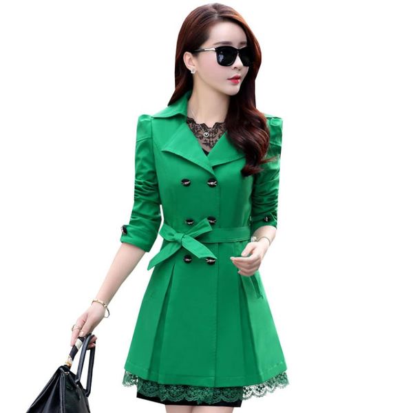 women's trench coats spring autumn double breasted lace fashion women coat long outwear female slim belt windbreaker ab454, Tan;black
women's trench coats spring autumn double breasted lace fashion women coat long outwear female slim belt windbreaker ab454, Tan;black