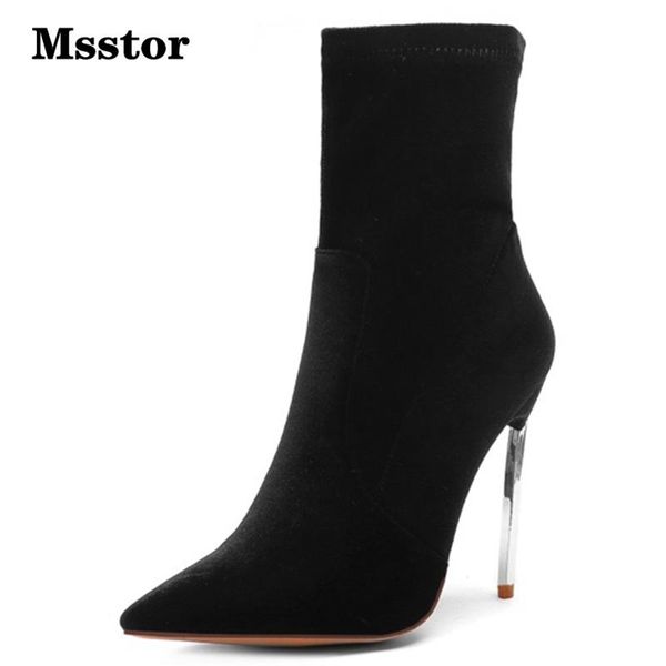 boots msstor flock concise women high heels thin heel fashion office winter shoes pointed toe extreme, Black
boots msstor flock concise women high heels thin heel fashion office winter shoes pointed toe extreme, Black