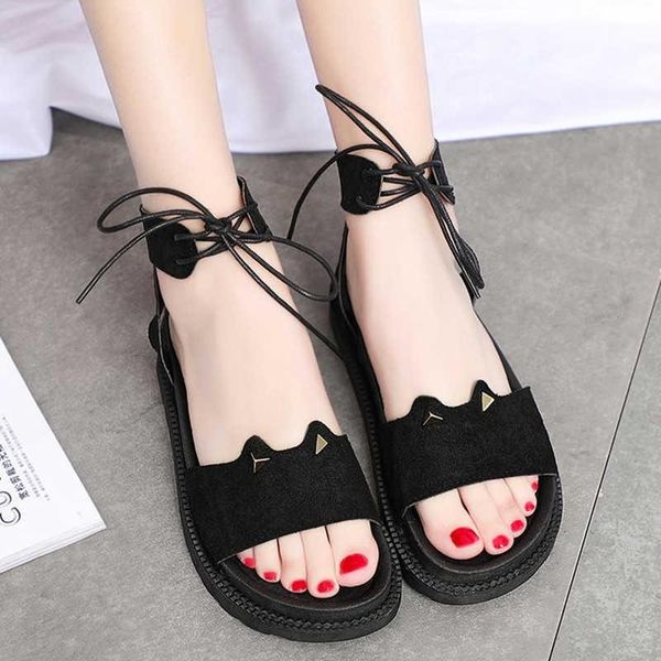 sandals 2021 summer lace-up women fashion open toe casual shoes roman for comfortable beach platform, Black
sandals 2021 summer lace-up women fashion open toe casual shoes roman for comfortable beach platform, Black