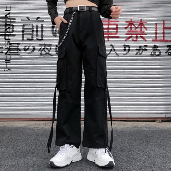 women's pants & capris shengpalae 2021 spring vintage patchwork joggers sweatpants harajuku woman trousers elastics black high waist za, Black;white
women's pants & capris shengpalae 2021 spring vintage patchwork joggers sweatpants harajuku woman trousers elastics black high waist za, Black;white