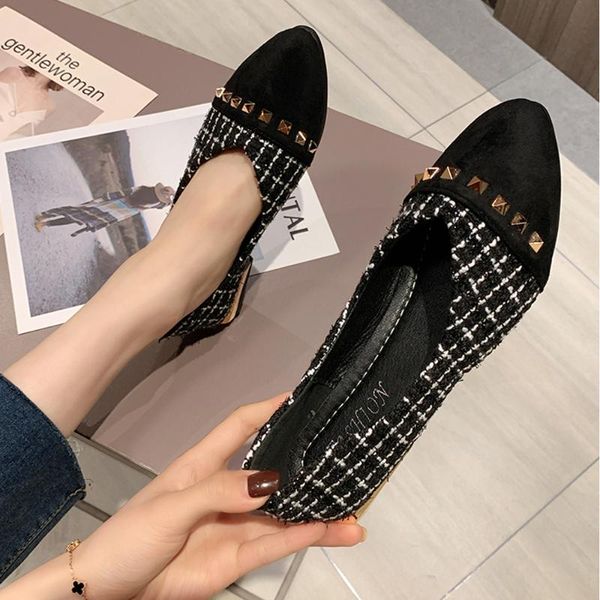 dress shoes designer women luxury rivet plaid brand female patchwork shallow low metal heels girl soft party weeding roman, Black
dress shoes designer women luxury rivet plaid brand female patchwork shallow low metal heels girl soft party weeding roman, Black