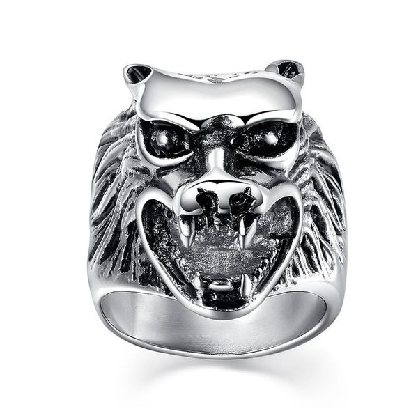 cluster rings retro punk rock animal shape biker male 316l stainless steel mens wolf head signet viking odin's wolves rune vantage anel, Golden;silver
cluster rings retro punk rock animal shape biker male 316l stainless steel mens wolf head signet viking odin's wolves rune vantage anel, Golden;silver
