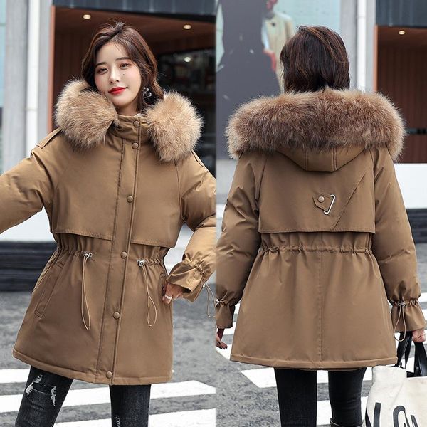women's down & parkas short autumn winter coat women casual fur lining hooded jacket clothing outwear female, Black
women's down & parkas short autumn winter coat women casual fur lining hooded jacket clothing outwear female, Black