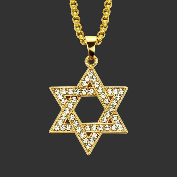 amulet neck pendants hip hop men's hollow diamond studded david star pendant necklace solomon seal hexagram, Silver
amulet neck pendants hip hop men's hollow diamond studded david star pendant necklace solomon seal hexagram, Silver