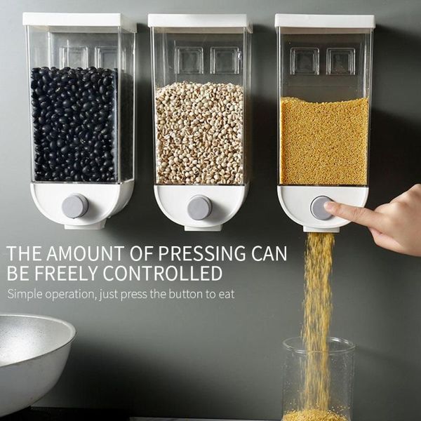storage bottles & jars grain box kitchen wall-mountedcereal dispenser rice beans sealed jar cereal nut food container
storage bottles & jars grain box kitchen wall-mountedcereal dispenser rice beans sealed jar cereal nut food container
