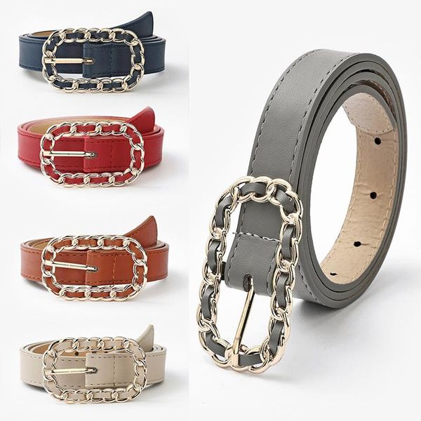 belts solid color pu leather women belt rectangle chain pin buckle waist female ladies streetwear jeans waistband strap, Black;brown
belts solid color pu leather women belt rectangle chain pin buckle waist female ladies streetwear jeans waistband strap, Black;brown