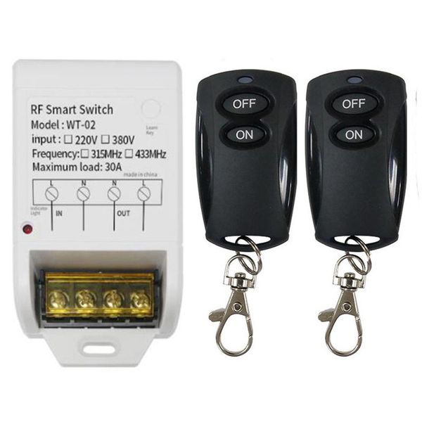smart home control wireless remote switch ac 220v 380v 30a rf relay receiver module & 2 button for water pump factory motor
smart home control wireless remote switch ac 220v 380v 30a rf relay receiver module & 2 button for water pump factory motor
