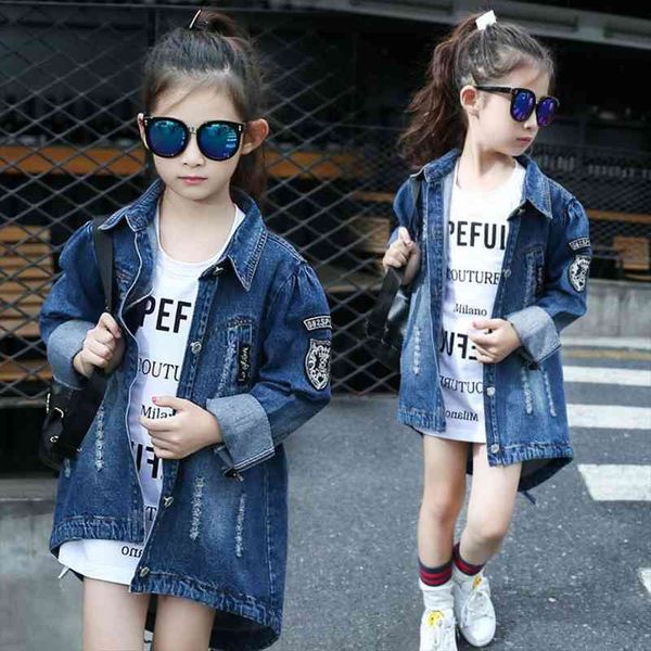 autumn spring girls children clothes ripped denim jacket kids outerwear long sleeve teens outfits costume 4 8 12 16, Blue;gray
autumn spring girls children clothes ripped denim jacket kids outerwear long sleeve teens outfits costume 4 8 12 16, Blue;gray
