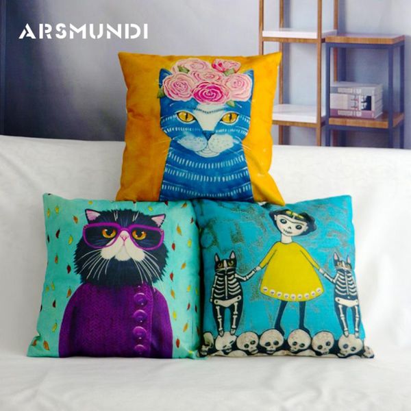 cute cartoon animal pattern cat cushion cover kitten girl pillowcase pet home car decorative decorations 45*45cm cushion/decorative pillow
cute cartoon animal pattern cat cushion cover kitten girl pillowcase pet home car decorative decorations 45*45cm cushion/decorative pillow