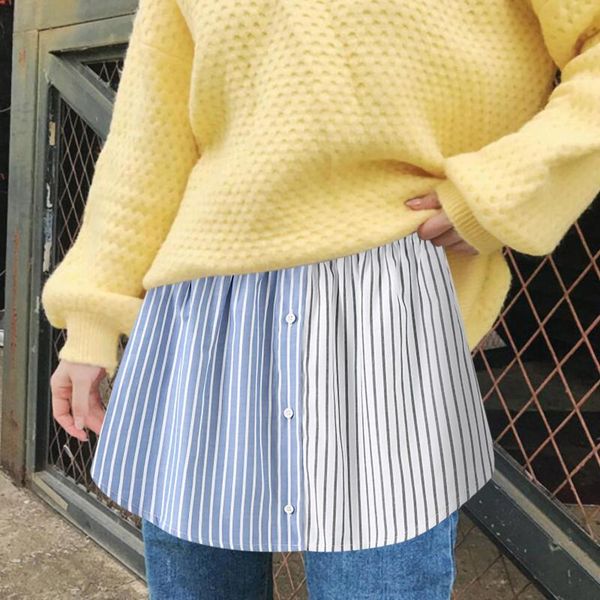 skirts women stripe print a-line skirt false fake decorative hem button solid color elastic waist layered detachable apron faldas #yj, Black
skirts women stripe print a-line skirt false fake decorative hem button solid color elastic waist layered detachable apron faldas #yj, Black