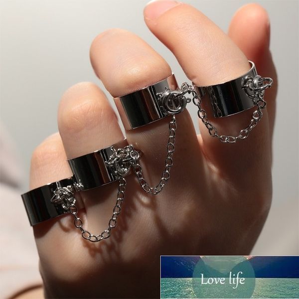 bungee chain combination ring punk fan open male and female one-piece dark ring index finger ring factory price expert design quality latest, Silver
bungee chain combination ring punk fan open male and female one-piece dark ring index finger ring factory price expert design quality latest, Silver