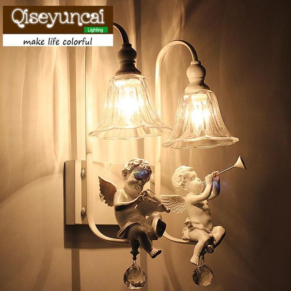 contracted white leds resin angel wall lamp e27 85v-260v led light sitting room apliques pared corridor lamps
contracted white leds resin angel wall lamp e27 85v-260v led light sitting room apliques pared corridor lamps