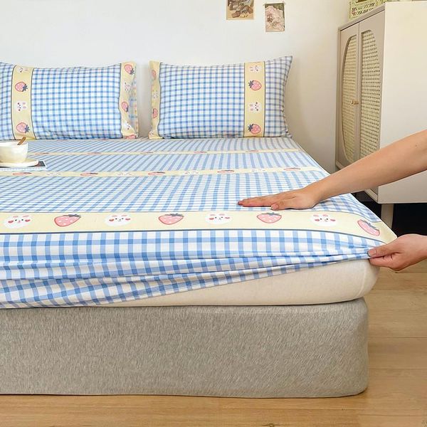 sheets & sets bonenjoy blue color plaid fitted sheet with elastic queen colchas para cama 135 size 100% cotton bed (no case)
sheets & sets bonenjoy blue color plaid fitted sheet with elastic queen colchas para cama 135 size 100% cotton bed (no case)