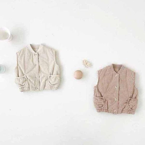 jackets baby and girl sleeveless warm boys' coats fashionable plaid vests cotton children's wear clothing, Blue;gray
jackets baby and girl sleeveless warm boys' coats fashionable plaid vests cotton children's wear clothing, Blue;gray