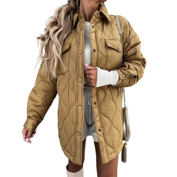 women's jackets yellow patchwork long sleeve turn down collar women jacket button pocket green autumn winter streetwear female s coat 2, Black;brown
women's jackets yellow patchwork long sleeve turn down collar women jacket button pocket green autumn winter streetwear female s coat 2, Black;brown