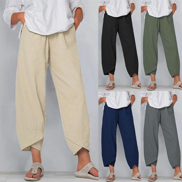 women's pants & capris women casual harem solid color cotton linen wide leg trousers summer elastic waist plus size loose comfortable, Black;white
women's pants & capris women casual harem solid color cotton linen wide leg trousers summer elastic waist plus size loose comfortable, Black;white