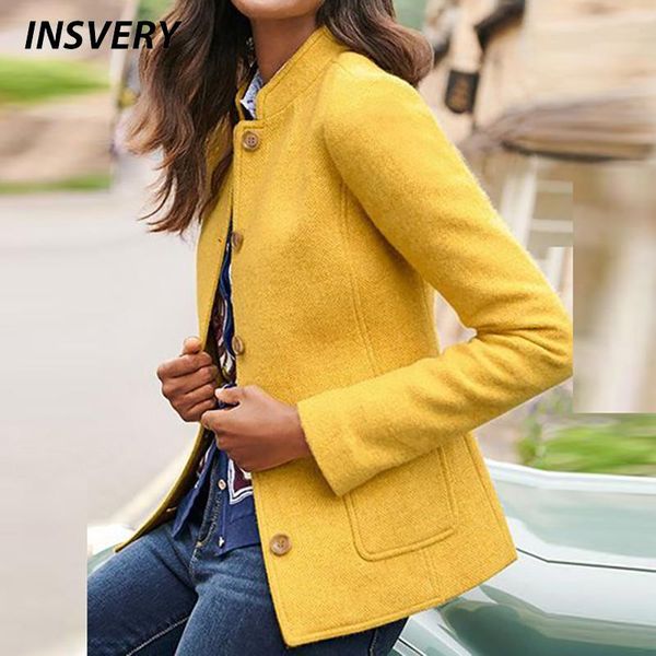 women's jackets women stand collar coats autumn winter coat long sleeve overcoats female casual solid outwear button, Black;brown
women's jackets women stand collar coats autumn winter coat long sleeve overcoats female casual solid outwear button, Black;brown