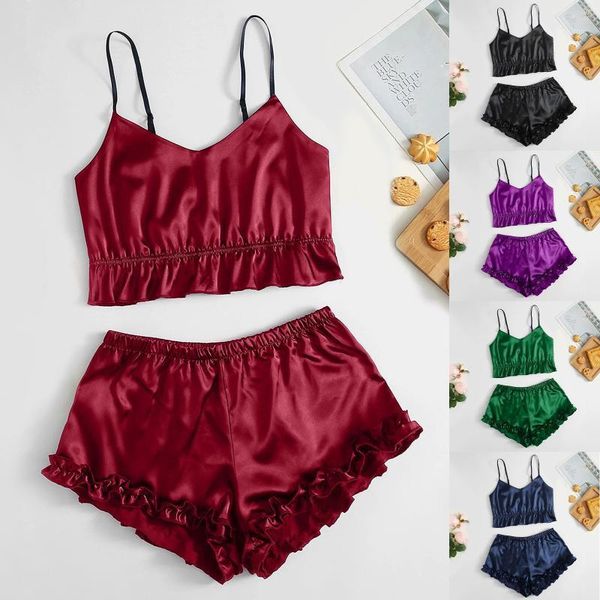 bustiers & corsets lace folded silk lingerie underwear sleepwear set ladies fashion v-neck sleeveless pajamas shorts satin corset mujer, Black;white
bustiers & corsets lace folded silk lingerie underwear sleepwear set ladies fashion v-neck sleeveless pajamas shorts satin corset mujer, Black;white