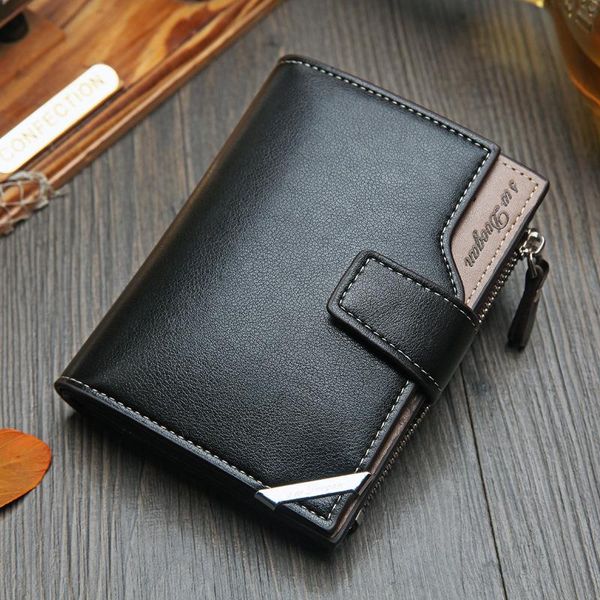 men short wallet with zipper coin pocket male small purse po slot sim holder three fold money bag pu leather wallets, Red;black
men short wallet with zipper coin pocket male small purse po slot sim holder three fold money bag pu leather wallets, Red;black