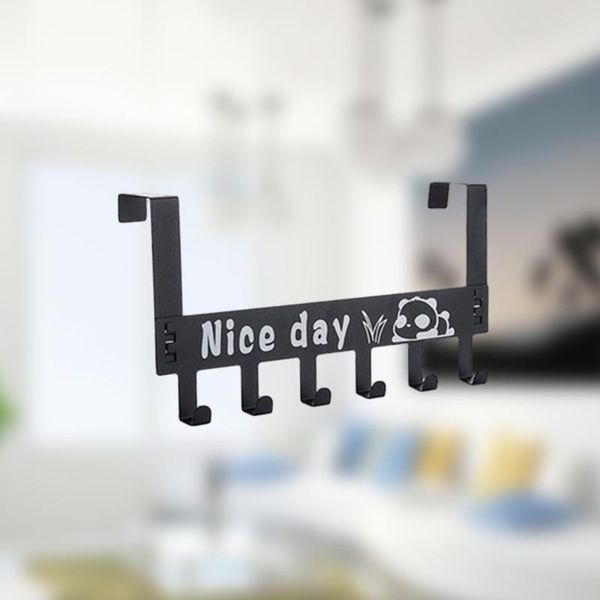 hooks & rails over the door hook carbon steel detachable 6 coat pegs drill towel rack for bathroom storage closet (black)
hooks & rails over the door hook carbon steel detachable 6 coat pegs drill towel rack for bathroom storage closet (black)