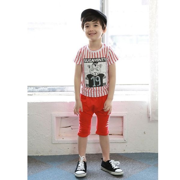 love dd&mm children's clothing set boys girls cartoon letters casual striped t-shirt + pants sport suit kids clothes 210715, White
love dd&mm children's clothing set boys girls cartoon letters casual striped t-shirt + pants sport suit kids clothes 210715, White