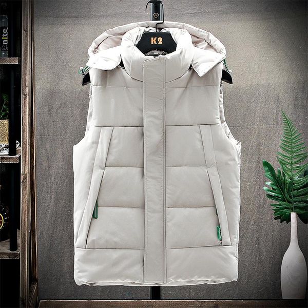 men's vests autumn winter korean vers trend stand collar jacket thickened sleeveless vest casual shoulder versatile cotton coat, Black;white
men's vests autumn winter korean vers trend stand collar jacket thickened sleeveless vest casual shoulder versatile cotton coat, Black;white
