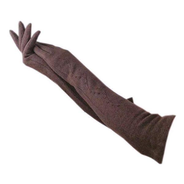 five fingers gloves winter ladies elbow fashion wool long 47 cm brown women' cashmere warm autumn driving arm cover 2021-00092, Blue;gray
five fingers gloves winter ladies elbow fashion wool long 47 cm brown women' cashmere warm autumn driving arm cover 2021-00092, Blue;gray