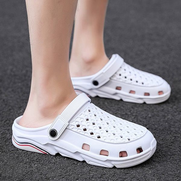 selling mens women sports trainer size hole sandals shoes trend casual summer 2021 beach dual-use outdoor men's baotou sandal and slipp, Black
selling mens women sports trainer size hole sandals shoes trend casual summer 2021 beach dual-use outdoor men's baotou sandal and slipp, Black
