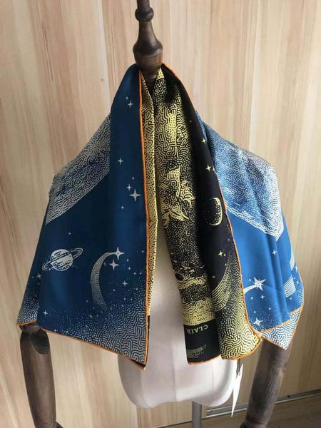 scarves 2021 arrival fashion brand classic moon 100% silk scarf 90*90 cm square shawl twill wrap for women lady gift hijab, Blue;gray
scarves 2021 arrival fashion brand classic moon 100% silk scarf 90*90 cm square shawl twill wrap for women lady gift hijab, Blue;gray