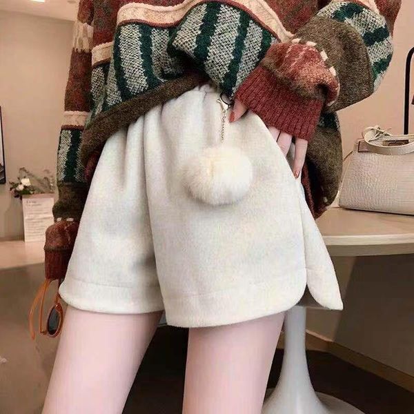 women's shorts women 2021 autumn winter mink velvet warm female high waist wide-leg ladies solid loose boots q801, White;black
women's shorts women 2021 autumn winter mink velvet warm female high waist wide-leg ladies solid loose boots q801, White;black