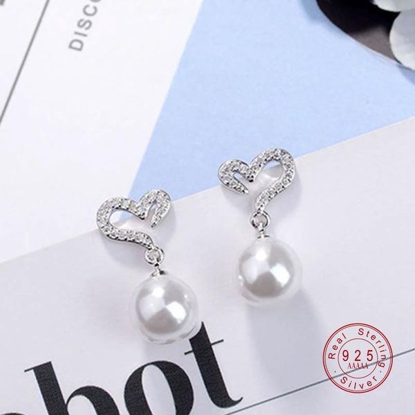 stud 2021 fashion s925 sterling silver crystal earrings pearl heart-shaped for women wedding jewelry earring, Golden;silver
stud 2021 fashion s925 sterling silver crystal earrings pearl heart-shaped for women wedding jewelry earring, Golden;silver