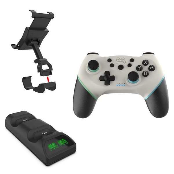 wireless bluetooth gamepad with dual-interface charger for switch console video game usb charging cable controllers & joysticks
wireless bluetooth gamepad with dual-interface charger for switch console video game usb charging cable controllers & joysticks