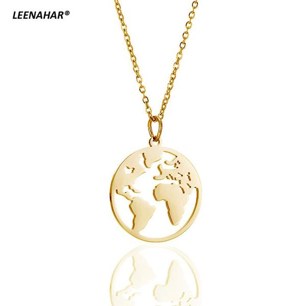 chains fashion gold silver pendant necklace stainless steel continents hanging jewelry long distance travel personality gifts
chains fashion gold silver pendant necklace stainless steel continents hanging jewelry long distance travel personality gifts