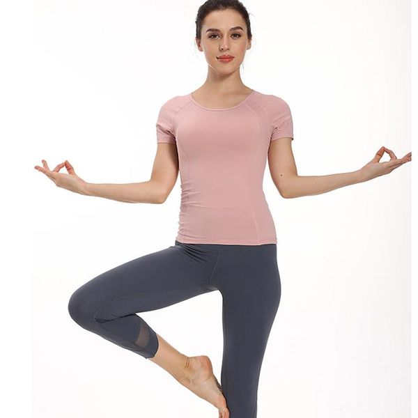 yoga outfit solid color sport shirts hollow back women workout high elastic gym running breathable fashion short sleeve t-shirt
yoga outfit solid color sport shirts hollow back women workout high elastic gym running breathable fashion short sleeve t-shirt