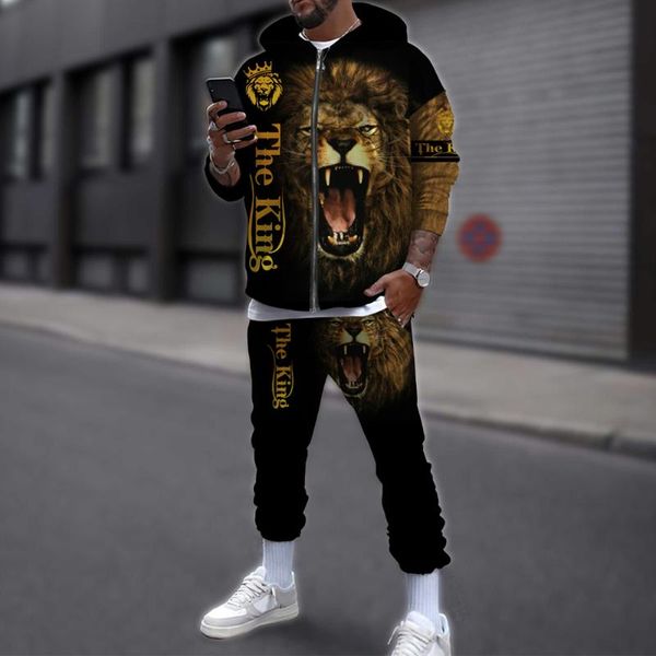 jogging clothing personality animal cool lion 3d all over print tracksuits men fashion zipper hoodie pants 2 pcs set sport suits, Black;red
jogging clothing personality animal cool lion 3d all over print tracksuits men fashion zipper hoodie pants 2 pcs set sport suits, Black;red