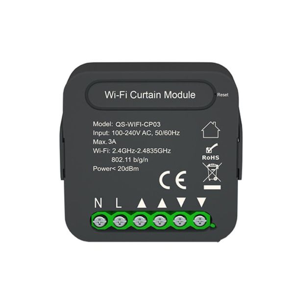 smart home control qs-wifi-cp03 wifi intelligent curtain tuya swtich module app remotes compatible with alexa voice
smart home control qs-wifi-cp03 wifi intelligent curtain tuya swtich module app remotes compatible with alexa voice