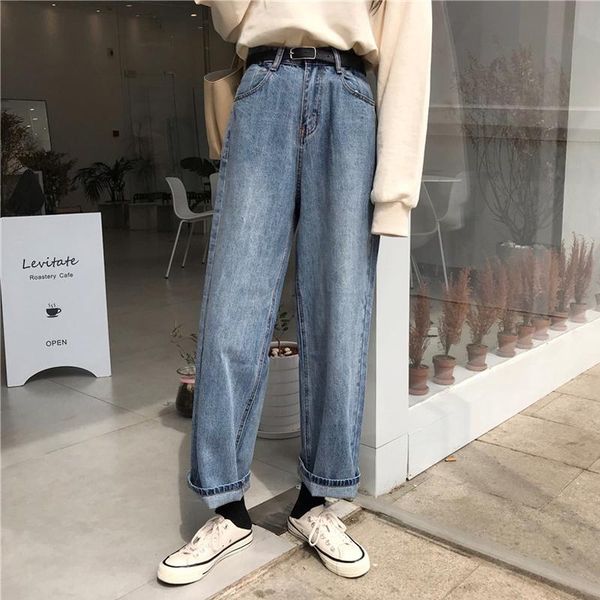 women's jeans mihoshop ulzzang korean korea women fashion clothing high waist wide leg denim loose straight pants, Blue
women's jeans mihoshop ulzzang korean korea women fashion clothing high waist wide leg denim loose straight pants, Blue