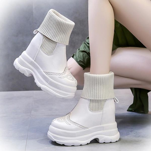boots autumn/winter woolen short women 2021 thick-soled white snow inner heightening and velvet mid-calf, Black
boots autumn/winter woolen short women 2021 thick-soled white snow inner heightening and velvet mid-calf, Black