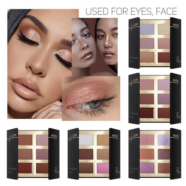 6-color brightening highlight powder eye shadow palette repair shimmer gloss face makeup #401
6-color brightening highlight powder eye shadow palette repair shimmer gloss face makeup #401