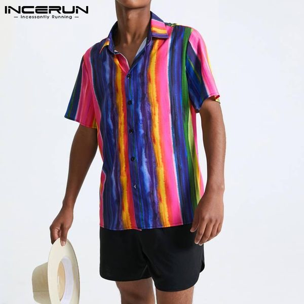 men's tracksuits 2021 men casual sets streetwear colorful striped short sleeve shirt solid shorts summer hawaiian suits incerun 2 piece, Gray
men's tracksuits 2021 men casual sets streetwear colorful striped short sleeve shirt solid shorts summer hawaiian suits incerun 2 piece, Gray