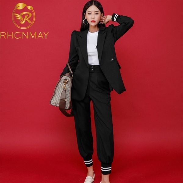 fashion women pant suits long sleeve belted blazer trousers suit office lady work wear 2 pieces set women's set 210520, White;black
fashion women pant suits long sleeve belted blazer trousers suit office lady work wear 2 pieces set women's set 210520, White;black