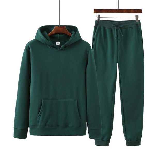 men's tracksuits spring autumn solid color hooded sweater trousers suit sports leisure two-piece of the same colors hoodes men, Gray
men's tracksuits spring autumn solid color hooded sweater trousers suit sports leisure two-piece of the same colors hoodes men, Gray