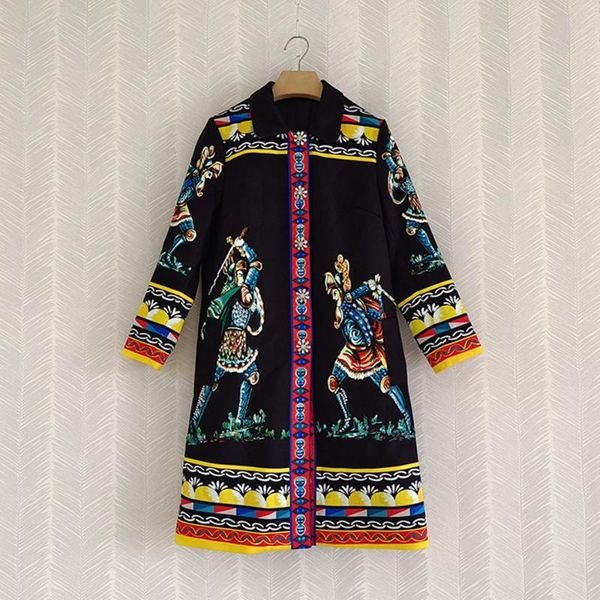 women's wool & blends autumn 2021 runwasy diamonds vintage overcoat designer retro print coat a788, Black
women's wool & blends autumn 2021 runwasy diamonds vintage overcoat designer retro print coat a788, Black