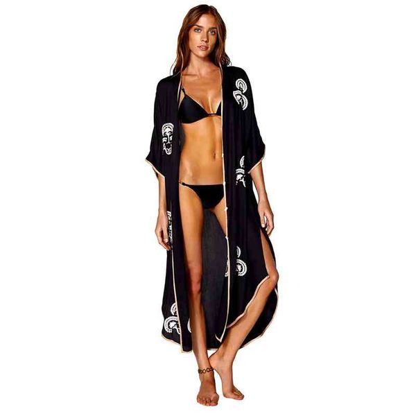 bikini cover-ups emboridered button front open cotton summer dress kaftan women beach wear swim suit cover up q1002 210420, White;black
bikini cover-ups emboridered button front open cotton summer dress kaftan women beach wear swim suit cover up q1002 210420, White;black