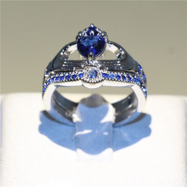 brand heart jewerly white gold filled ring set blue sapphire cz jewelry for women wedding engagement band gift size 5-10 new arrival, Slivery;golden
brand heart jewerly white gold filled ring set blue sapphire cz jewelry for women wedding engagement band gift size 5-10 new arrival, Slivery;golden