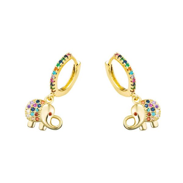 hoop & huggie fashion elephant pendant earrings piercing hoops cubic rainbow zirconia earring ear clips ring statement jewelry for women, Golden;silver
hoop & huggie fashion elephant pendant earrings piercing hoops cubic rainbow zirconia earring ear clips ring statement jewelry for women, Golden;silver