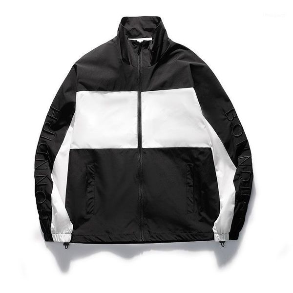 men's jackets autumn coat versatile korean fashion hooded color matching jacket wear, Black;brown
men's jackets autumn coat versatile korean fashion hooded color matching jacket wear, Black;brown