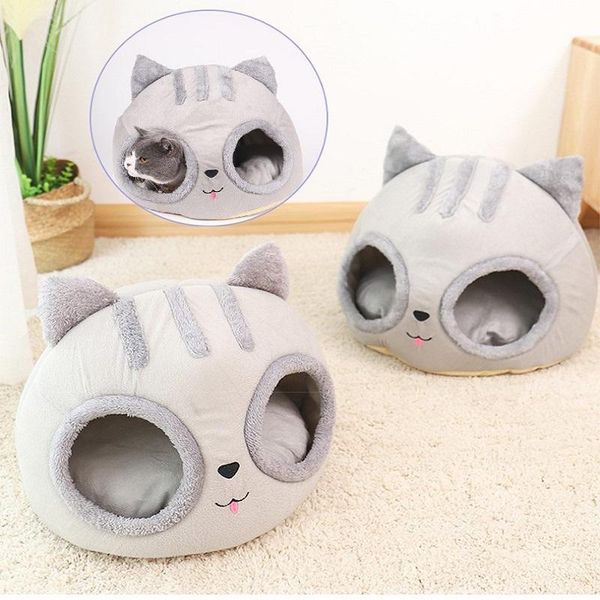 cat beds & furniture bed house pet round plush for cats dogs warm kitten deep sleep comfort semi-enclosed nest supplies 
cat beds & furniture bed house pet round plush for cats dogs warm kitten deep sleep comfort semi-enclosed nest supplies