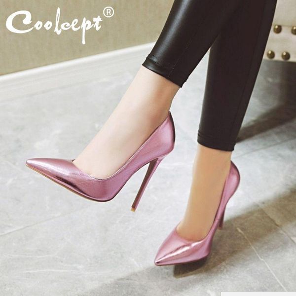 dress shoes coolcept women pumps 4 colors fashion pointed toe high heels leather pattern party office lady zapatos size 33-48, Black
dress shoes coolcept women pumps 4 colors fashion pointed toe high heels leather pattern party office lady zapatos size 33-48, Black