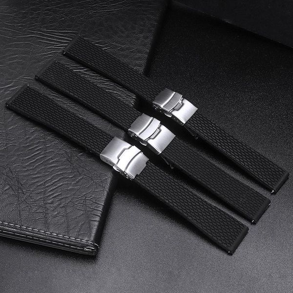 watch bands 18/20/22/24mm black silicone strap silver metal folding clasp fashion universal rubber replacement watchbands for women men, Black;brown
watch bands 18/20/22/24mm black silicone strap silver metal folding clasp fashion universal rubber replacement watchbands for women men, Black;brown